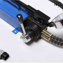Ultra high pressure hydraulic pump, hand pump, two-way manual pump, miniature manual double circuit hydraulic pump, HYCP-700CS manual oil pump