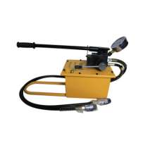 Manual two-way hydraulic pump station, hand-cranked ultra-high pressure double pipe, small double-circuit manual hydraulic pump, HYCP-700E oil pump