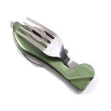Stainless steel cutlery fork and spoon. Knife spoon . Tools .Outdoor SY-FT002 Multi-function cutlery spoon. Outdoor folding cutlery set portable fork and spoon combination