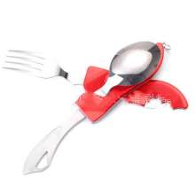 Stainless steel cutlery fork and spoon. Knife spoon . Tools .Outdoor SY-FT002 Multi-function cutlery spoon. Outdoor folding cutlery set portable fork and spoon combination