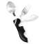 Stainless steel cutlery fork and spoon. Knife spoon . Tools .Outdoor SY-FT002 Multi-function cutlery spoon. Outdoor folding cutlery set portable fork and spoon combination