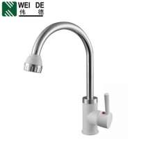 [Factory Direct] Porcelain White ABS Plastic Kitchen Hot and Cold Faucet Wash Basin Faucet Sink Mixer