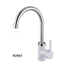 [Factory Direct] Porcelain White ABS Plastic Kitchen Hot and Cold Faucet Wash Basin Faucet Sink Mixer