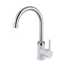 [Factory Direct] Porcelain White ABS Plastic Kitchen Hot and Cold Faucet Wash Basin Faucet Sink Mixer