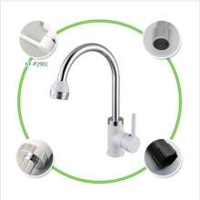 [Factory Direct] Porcelain White ABS Plastic Kitchen Hot and Cold Faucet Wash Basin Faucet Sink Mixer