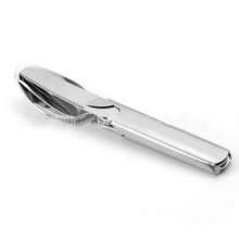 Three-piece stainless steel cutlery. Fork. Tableware .SY-FT015 Camping cutlery combination tableware. Portable tableware. Outdoor tableware