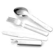 Three-piece stainless steel cutlery. Fork. Tableware .SY-FT015 Camping cutlery combination tableware. Portable tableware. Outdoor tableware