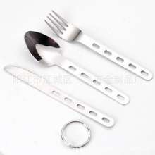 Three-piece stainless steel cutlery. Tableware. Cutlery set. Portable tableware. Camping outdoor tableware SY-FT016