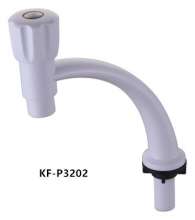 [Three-year warranty] vertical porcelain white ABS plastic faucet kitchen sink single cold faucet sink faucet