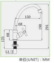 New South American plastic kitchen faucet 360 rotating single cold faucet plating ABS plastic dish faucet
