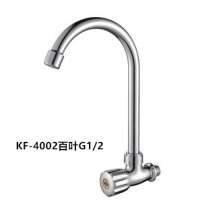 New Products Abs Plating Plastic Single Bowl Kitchen Basin Faucet Ceramic Chip Faucet KF-4001