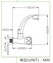 Factory wholesale ABS plastic single cold faucet Horizontal kitchen sink faucet sink faucet KF-3605