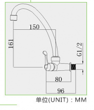 Supply electroplating ABS plastic wall kitchen sink mixer 360 degree rotating single cold tap KF-7001