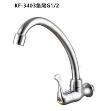 Factory direct wholesale Quick open single cold kitchen faucet Electroplating ABS plastic water dragon kitchen sink faucet