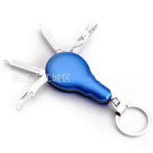 Creative and practical folding gifts. Knife. Multi-function gift box. Aluminum sheet 4 in one Multi-function key ring knife SY-FT033