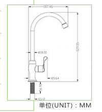 [Manufacturer goods - warranty for three years] ABS plastic faucet kitchen single cold sink faucet sink faucet