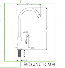 [Warranty 3 years] ABS plastic faucet kitchen single cold sink faucet sink faucet KF-P2307-1