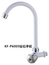 Factory direct ABS plastic faucet Single cold kitchen faucet Washbasin sink faucet KF-P6007