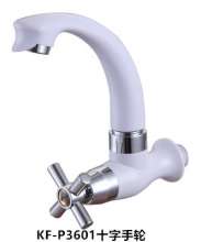 [New listing] porcelain white ABS plastic faucet kitchen sink single cold faucet sink faucet wholesale