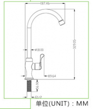 [New listing] ABS plastic faucet kitchen single cold sink faucet sink faucet KF-P2307