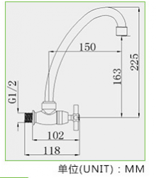 ABS plastic dish faucet kitchen faucet spiral type quick opening faucet single handle faucet KF-P5001