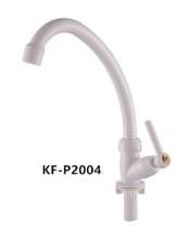 [Factory direct new] ABS plastic kitchen faucet 18 vertical porcelain white single cold sink sink faucet