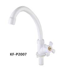 [Factory direct new] ABS plastic kitchen faucet 18 vertical porcelain white single cold sink sink faucet