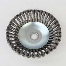 Lawn mower twisted grass wheel steel wire grass head grass mower weeding head wire rust removal mowing pan accessories