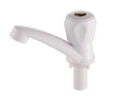 Factory direct ABS plastic porcelain white 94 faucet faucet bathroom quick open single cold basin faucet wholesale