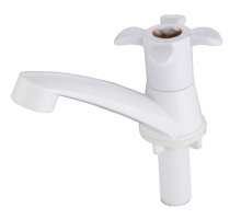 Factory direct ABS plastic porcelain white 94 faucet faucet bathroom quick open single cold basin faucet wholesale