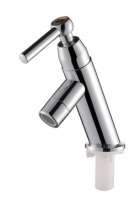 Factory direct new ABS plastic oblique Tsui basin faucet Single cold quick opening electroplating kitchen faucet wholesale