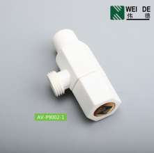 Factory direct porcelain white ABS plastic thickened angle valve toilet toilet quick open plastic fillet valve AV-P1801
