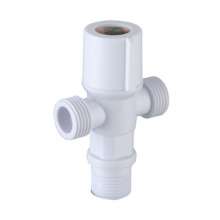 New listing porcelain white ABS plastic angle valve Toilet check valve inlet valve universal thick plastic angle valve wholesale