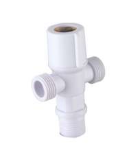 New listing porcelain white ABS plastic angle valve Toilet check valve inlet valve universal thick plastic angle valve wholesale
