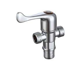 [Factory direct wholesale] electroplating ABS plastic angle valve Hexagon universal quick opening thick plastic toilet angle valve