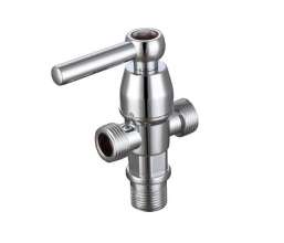 [Factory direct wholesale] electroplating ABS plastic angle valve Hexagon universal quick opening thick plastic toilet angle valve