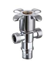 [Factory direct wholesale] electroplating ABS plastic angle valve Hexagon universal quick opening thick plastic toilet angle valve
