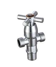 [Factory direct wholesale] electroplating ABS plastic angle valve Hexagon universal quick opening thick plastic toilet angle valve