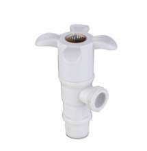 Factory direct ABS plastic thick porcelain white angle valve bathroom toilet fast open angle valve explosion-proof plastic fillet valve