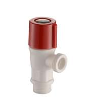 [Factory direct wholesale] New PP plastic angle valve Hexagon quick open thickened explosion-proof plastic angle valve tee