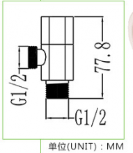 [Factory direct wholesale] New PP plastic angle valve Hexagon quick open thickened explosion-proof plastic angle valve tee