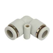 Pneumatic components High quality pneumatic joints White series L-shaped two-way PV4/6/8/10/12/16