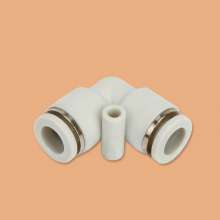 Pneumatic components High quality pneumatic joints White series L-shaped two-way PV4/6/8/10/12/16