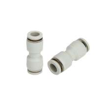 Pneumatic connector white series straight through PU-4 6 8 10 12 16 plastic straight through plug connector