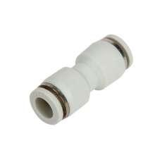 Pneumatic connector white series straight through PU-4 6 8 10 12 16 plastic straight through plug connector