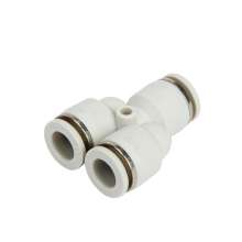 Pneumatic connector white series Y-type three-way PY-4 6 8 10 12 16 quick-connect connector plastic connector