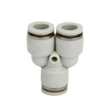 Pneumatic connector white series Y-type three-way PY-4 6 8 10 12 16 quick-connect connector plastic connector