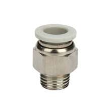 Pneumatic quick connector white thread straight through PC4-M5/6-0/8-02/10-03/12-04 air pipe quick insertion