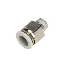 Pneumatic quick connector white thread straight through PC4-M5/6-0/8-02/10-03/12-04 air pipe quick insertion