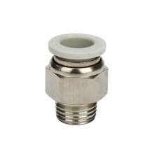 Pneumatic quick connector white thread straight through PC4-M5/6-0/8-02/10-03/12-04 air pipe quick insertion